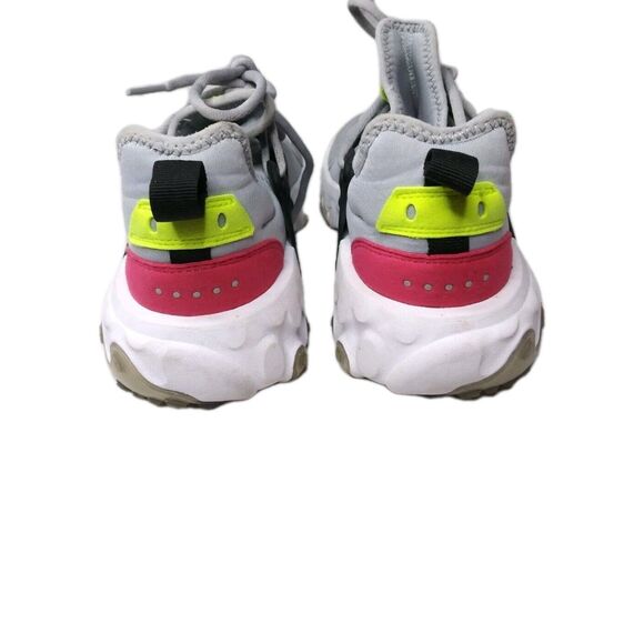 Nike GS React Presto Wolf Grey Black Youth 6.5 Y Shoes - Picture 5 of 7